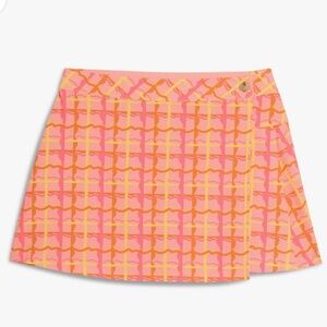 Puma Pink Orange Yellow Printed Short Sleeve Top